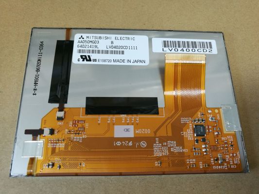 AA050MG03--Temperatura de funcionamento do T1 Mitsubishi 5INCH 800×480 RGB 700CD/M2 WLED TTL: -20 ~ EXPOSIÇÃO INDUSTRIAL do LCD de 70 °C