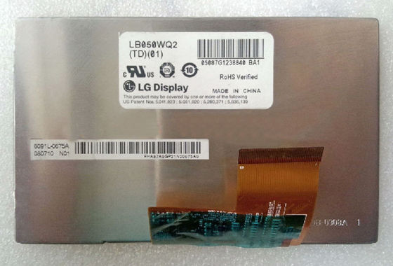 LB050WQ2-TD03 LG.Philips LCD 5,0&quot; 480×272 (RGB) EXPOSIÇÃO INDUSTRIAL do LCD do ² de 400 cd/m