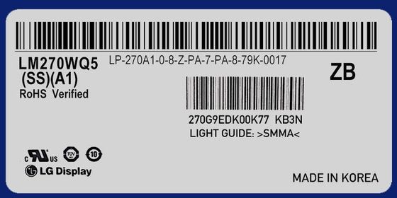 Cd/m de LM270WQ5-SSA1 LG Display 27,0&quot; 2560 (RGB) EXPOSIÇÃO INDUSTRIAL do LCD do ² de ×1440 350