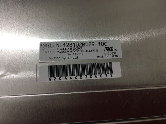 NL128102BC29-10C NÃO MENOS do Temp do armazenamento de 19INCH 290CD/M2 LCM 1280×1024 1280×1024RGB CCFL LVDS.: -20 ~ DISP INDUSTRIAL do LCD de 60 °C