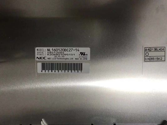 NL160120BC27-14 NÃO MENOS do Temp do armazenamento de 21.3INCH 250CD/M2 LCM 1600×1200 1600×1200RGB CCFL LVDS.: -20 ~ 60 °C LCD INDUSTRIAL DIS