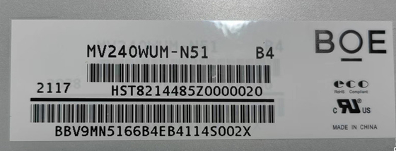 MV240WUM-N51 BOE 24.0&quot; 1920 ((RGB) × 1200, 250 cd/m2