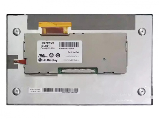 LB070WV8-SL02 LG Display 7&quot; 800 ((RGB) × 480, WVGA 133PPI, 450 cd/m2