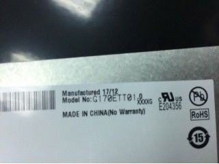 PCAP Optical Bonding 8 Bit G170ETT01.0 4 Cordas painel WLED 85/85/80/80