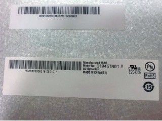 G104STN01.0 Condutor LED 10,4 polegadas AUO TFT Display 80/80/60/70 (tipo.)