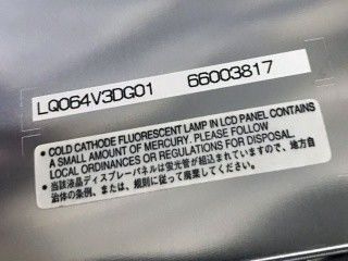 640×480 6,4&quot; ângulo de visão 70/70/40/70 LQ064V3DG01 VGA 124PPI painel LCD TFT