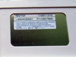 LQ084S3DG01 Ângulo de visão 80/80/45/80 8,4&quot; 800×600 SVGA 119PPI Painel LCD Industrial