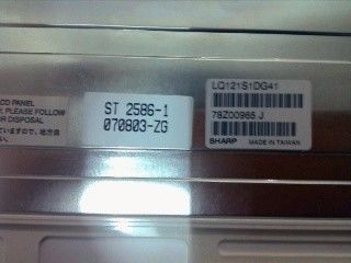 LQ121S1DG41 Ângulo de visão 70/70/50/60 12,1&quot; 800×600 82PPI Painel LCD Industrial