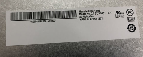 18.5 polegadas 84PPI 300cd/m2 AUO TFT LCD G185XW01 V0 85/85/80/80 (tipo)