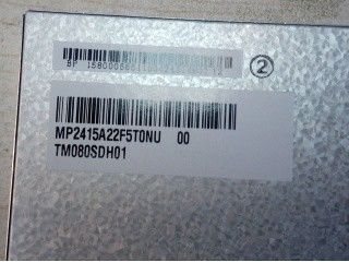 250 cd/m2 8,0&quot; 800×600 TM080SDH01 70/70/50/70 SVGA 125PPI TIANMA TFT LCD TM080SDH01