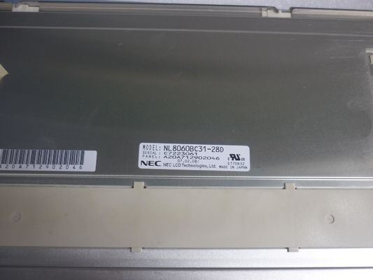 12.1&quot; 800*600 350cd/m2 82PPI NEC painel TFT NL8060BC31-28D 70/70/45/55