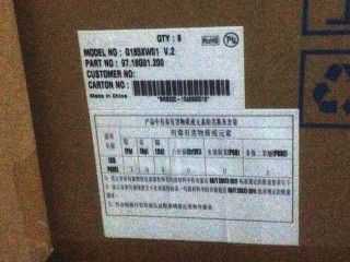 G185XW01 V2    AUO lâmpada Repaceable de 18,5 POLEGADAS, luminoso de WLED, horas do ≥ 50K da vida, com motorista do diodo emissor de luz, parte superior I/F, resíduo metálico