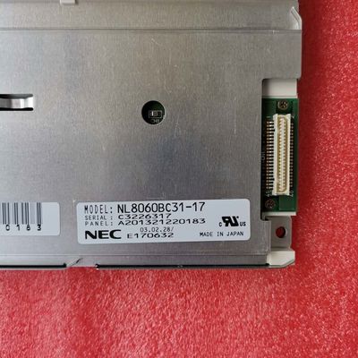 NL8060BC31-17 NÃO MENOS do Temp do armazenamento de 12.1INCH 350CD/M2 LCM 800×600 800×600RGB CCFL TTL.: -20 ~ EXPOSIÇÃO INDUSTRIAL do LCD de 60 °C