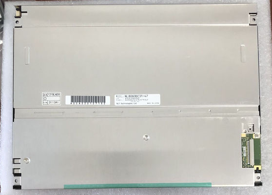 NL8060BC31-47 NÃO MENOS DE 12.1INCH 450CD/M2 LCM 800×600 800×600RGB WLED LVDS 	Temp do armazenamento.: -30 ~ EXPOSIÇÃO INDUSTRIAL do LCD de 80 °C