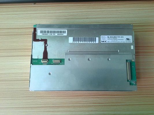 exposição do NEC LCD de 400nits LCM 800×480RGB WLED LVDS NÃO MENOS DE NL8048BC19-03