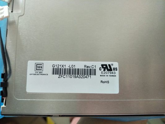 G121X1-L01 CMO 12,1” 1024 (RGB) EXPOSIÇÕES INDUSTRIAIS do LCD do ² de ×768 450 cd/m