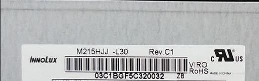 Innolux 21,5&quot; 250cd/m2 Tft Lcd Screen M215HJJ-L30 Rev.C1 89/89/89/89 (tipo.)