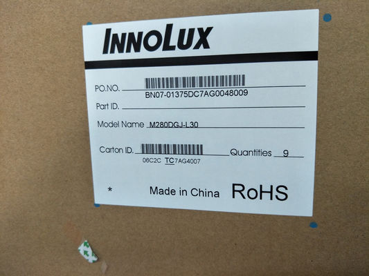 M280DGJ-L30 cd/m de Innolux 28,0&quot; 3840 (RGB) EXPOSIÇÃO INDUSTRIAL do LCD do ² de ×2160 300
