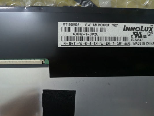 MT190EN02 V.W CHIMEI Innolux 19,0” 1280 (RGB) EXPOSIÇÕES INDUSTRIAIS do LCD do ² de ×1024 250 cd/m