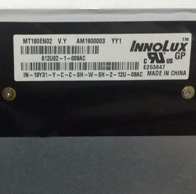 MT190EN02 V.Y Innolux 19,0” 1280 (RGB) EXPOSIÇÕES INDUSTRIAIS do LCD do ² de ×1024 250 cd/m
