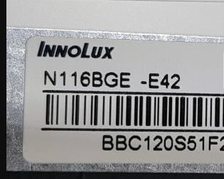 N116BGE-E42 Innolux 11,6” 1366 (RGB) EXPOSIÇÕES INDUSTRIAIS do LCD do ² de ×768 220 cd/m