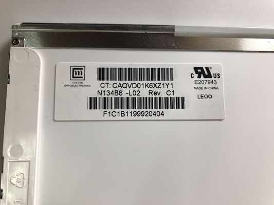 N134B6-L02 CMO 13,4” 1366 (RGB) EXPOSIÇÕES INDUSTRIAIS do LCD do ² de ×768 220 cd/m