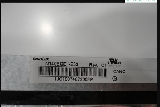 N140BGE-E33 INNOLUX 14,0” 1366 (RGB) EXPOSIÇÕES INDUSTRIAIS do LCD do ² de ×768 220 cd/m