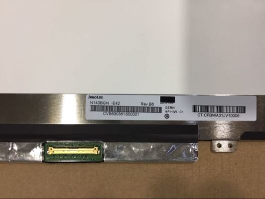 N140BGN-E42 INNOLUX 14,0” 1366 (RGB) EXPOSIÇÕES INDUSTRIAIS do LCD do ² de ×768 220 cd/m