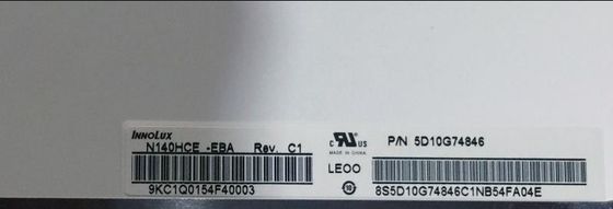 N140HCE-EBA INNOLUX 14,0” 1920 (RGB) EXPOSIÇÕES INDUSTRIAIS do LCD do ² de ×1080 220 cd/m