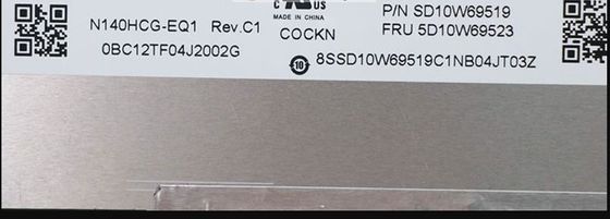 N140HCG-EQ1 INNOLUX 14,0” 1920 (RGB) EXPOSIÇÕES INDUSTRIAIS do LCD do ² de ×1080 300 cd/m