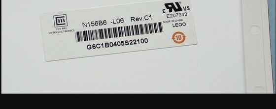 N156B6-L06 CMO 15,6” 1366 (RGB) EXPOSIÇÕES INDUSTRIAIS do LCD do ² de ×768 170 cd/m