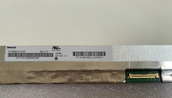 N156BGN-E43 Innolux 15,6” 1366 (RGB) EXPOSIÇÕES INDUSTRIAIS do LCD do ² de ×768 220 cd/m