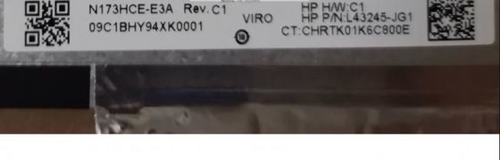 N173HCE-E3A Innolux 17,3” 1920 (RGB) EXPOSIÇÕES INDUSTRIAIS do LCD do ² de ×1080 300 cd/m