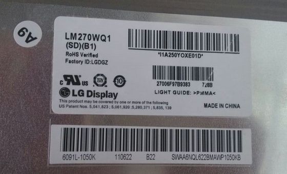 Cd/m de LM270WQ1-SDB1 LG Display 27,0&quot; 2560 (RGB) EXPOSIÇÃO INDUSTRIAL do LCD do ² de ×1440 420