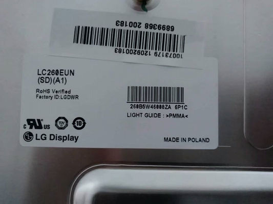 EXPOSIÇÃO INDUSTRIAL do LCD do ² de ×768 400 cd/m de LC260EXN-SCB1 LG Display 26,0&quot; 1366 (RGB)