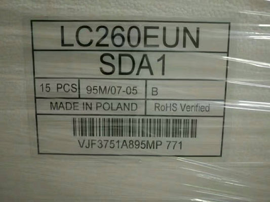 EXPOSIÇÃO INDUSTRIAL do LCD do ² de ×768 400 cd/m de LC260EXN-SCB1 LG Display 26,0&quot; 1366 (RGB)