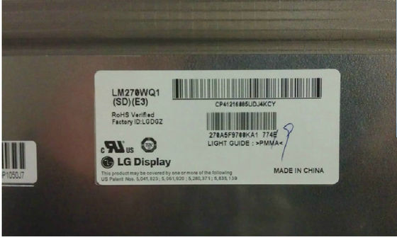 LM270WQ1-SDB3 LG Display 27,0&quot; EXPOSIÇÃO INDUSTRIAL de 2560×1440 420cd/m2 LCD