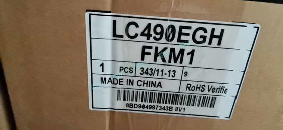 LG Display industrial 90PPI LC490EGH-FKM1 do painel de 3840x2160 500cd/m2 Lcd