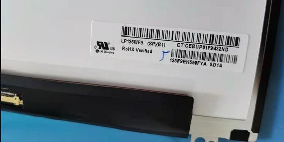 LP125WF3-SPB1 LG Display 12,5” 1920 (RGB) EXPOSIÇÕES INDUSTRIAIS 176PPI do LCD do ² de ×1080 300 cd/m