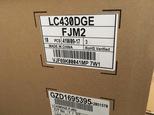 LC430DGE-FJM2 LG Display 43&quot; EXPOSIÇÃO INDUSTRIAL de 3840×2160 390cd/m2 LCD