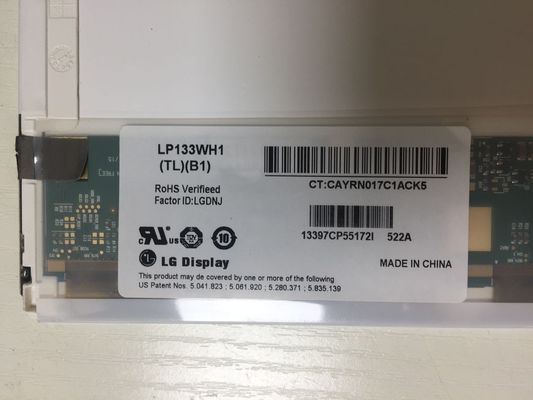 LP133WH1-TLB1 LG DisplayL 13,3” 1366 (RGB) EXPOSIÇÕES INDUSTRIAIS 118PPI do LCD do ² de ×768 300 cd/m