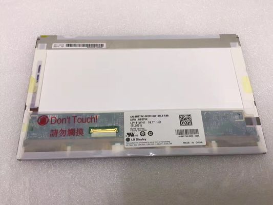 10,1” painéis 250cd/M2 155PPI LP101WH1-TLB1 do LCD do quadrado 1366x768