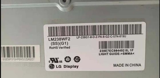 92PPI 23,8&quot; Tft quadrado Display 250cd/m2 LM238WF2-SSG1 89/89/89/89 (Min.)