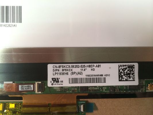LP116WH6-SPA2 LG Display 11,6” 1366 (RGB) EXPOSIÇÕES INDUSTRIAIS do LCD do ² de ×768 300 cd/m