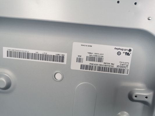 103PPI 43&quot; 3840×2160 Painel LCD quadrado 400cd/m2 LD430EQE-FLA1 89/89/89/89 (tipo.)