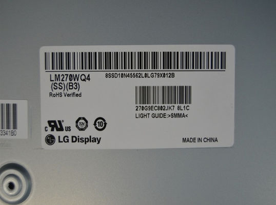 Cd/m de LM270WQ4-SSB3 LG Display 27,0&quot; 2560 (RGB) EXPOSIÇÃO INDUSTRIAL do LCD do ² de ×1440 350