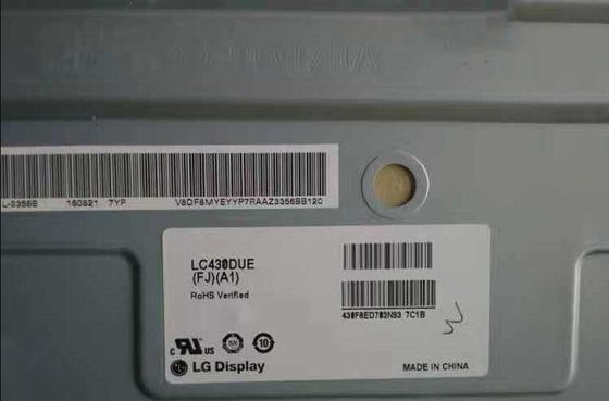 EXPOSIÇÃO INDUSTRIAL do LCD do ² de ×1080 200 cd/m de LC430DUE-FJA1 LG Display 43&quot; 1920 (RGB)