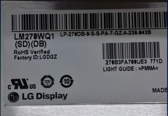 27.0&quot; 2560×1440 420cd/m2 Painel LCD TFT 108PPI LM270WQ1-SDC2 89/89/89/89 (tipo.)