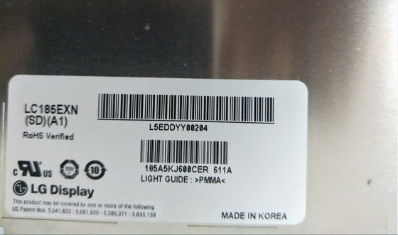 LC185EXN-SDA1 LG Display 18,5” 1366 (RGB) EXPOSIÇÕES INDUSTRIAIS do LCD do ² de ×768 250 cd/m