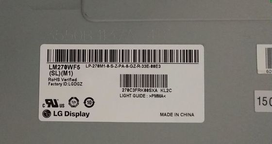 EXPOSIÇÃO INDUSTRIAL do LCD do ² de ×1080 250 cd/m de LM270WF5-SLM4 LG Display 27,0&quot; 1920 (RGB)